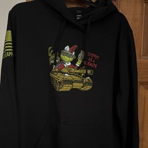 Black Hoodie with Graphic Design